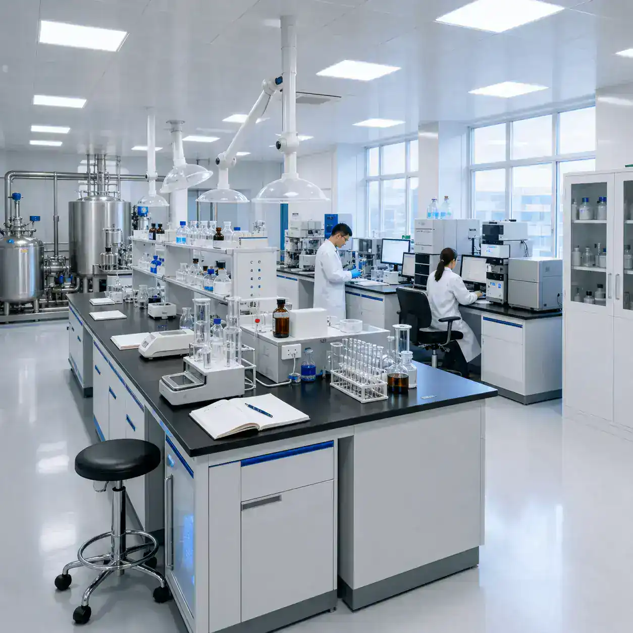 Panoramic view of R&D laboratory
